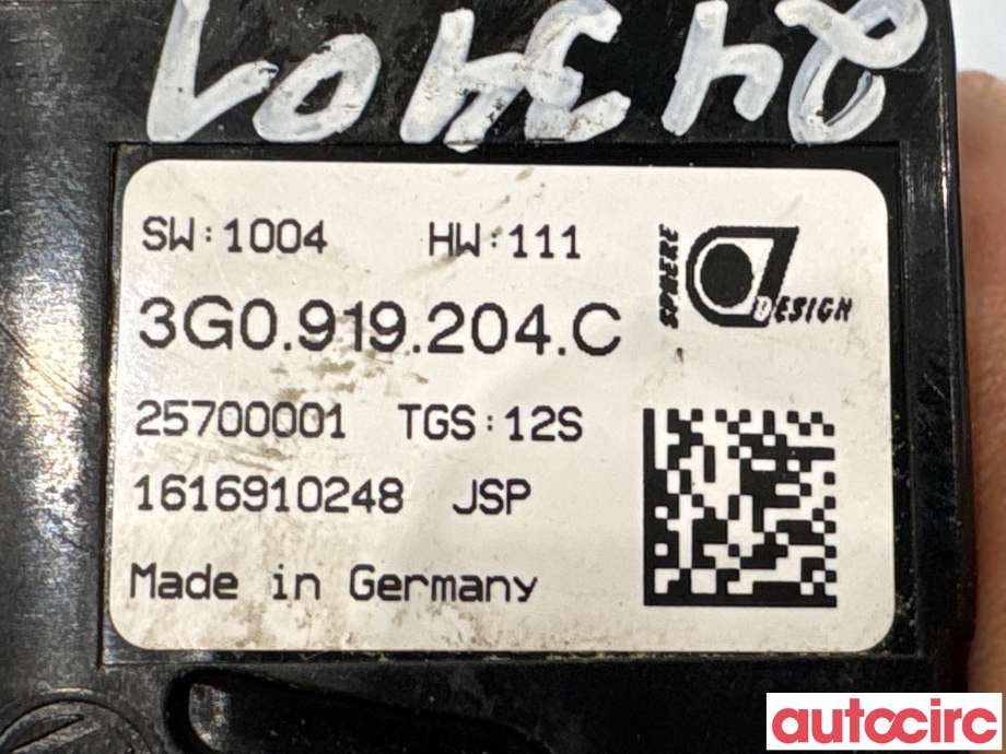 Instrument klokke til VW Passat 2015-2019 (Fase 1) (B8) (B8) (VOLKSWAGEN|3G0919204C|)