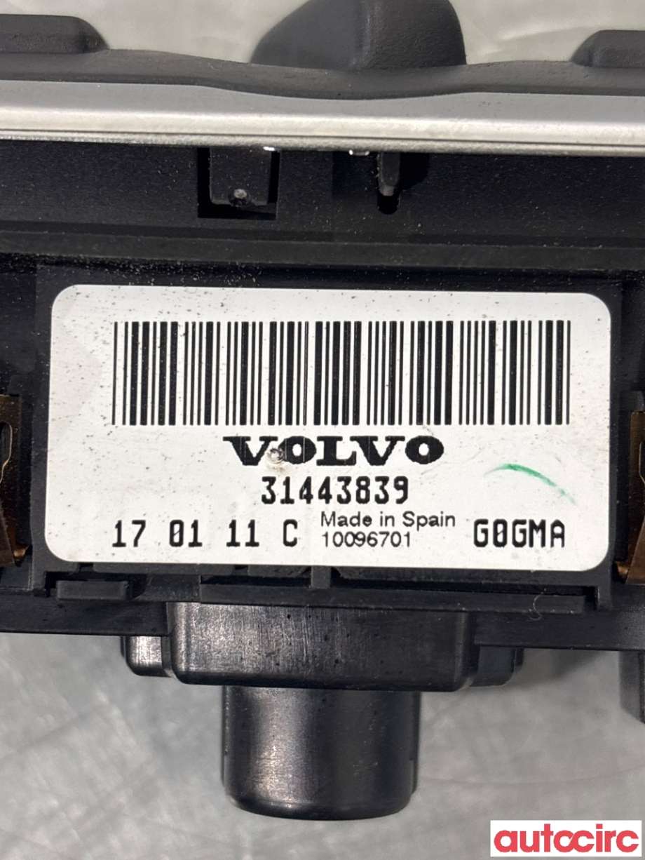 Bryter lys til Volvo V60/V60 CC 2013-2018 (Type I, Fase 2) (VOLVO|31443839|)
