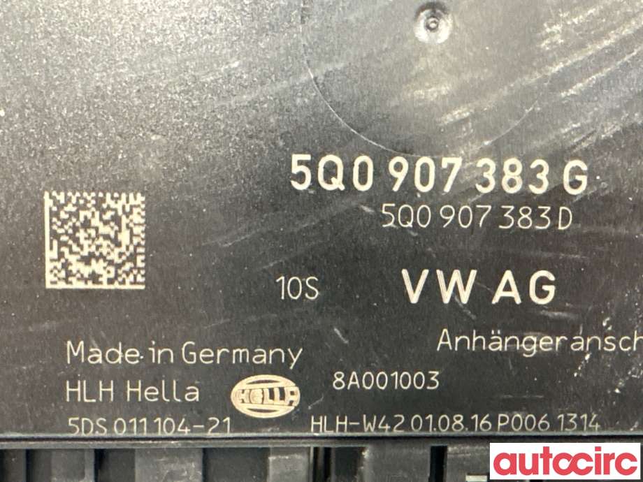 Styreenhet hengerfeste til VW Passat 2015-2019 (Fase 1) (B8) (B8) (VOLKSWAGEN|5Q0907383N|5DS011104-21|5Q0907383G)