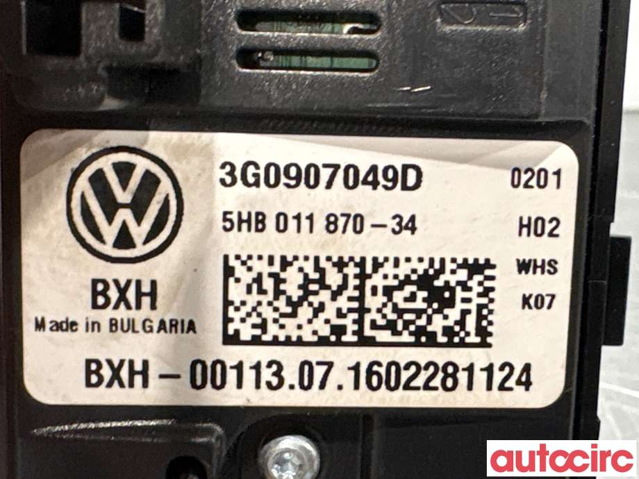 Varmeapparat betjening til VW Passat 2015-2019 (Fase 1) (B8) (B8) (VOLKSWAGEN|3G0907049D|5HB011870-34)