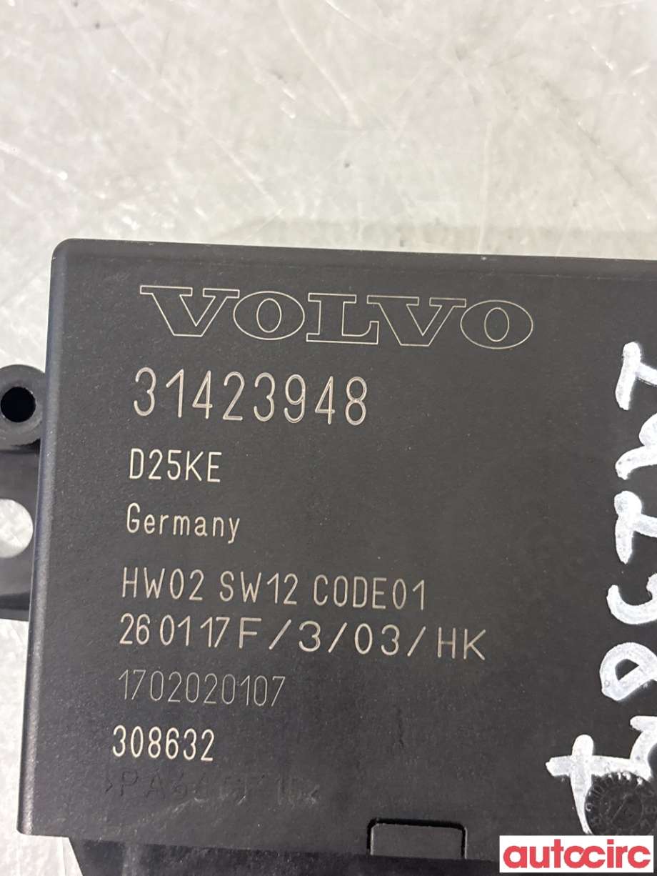 Styreenhet parkering til Volvo V60/V60 CC 2013-2018 (Type I, Fase 2)  (VOLVO|31423948|308632)
