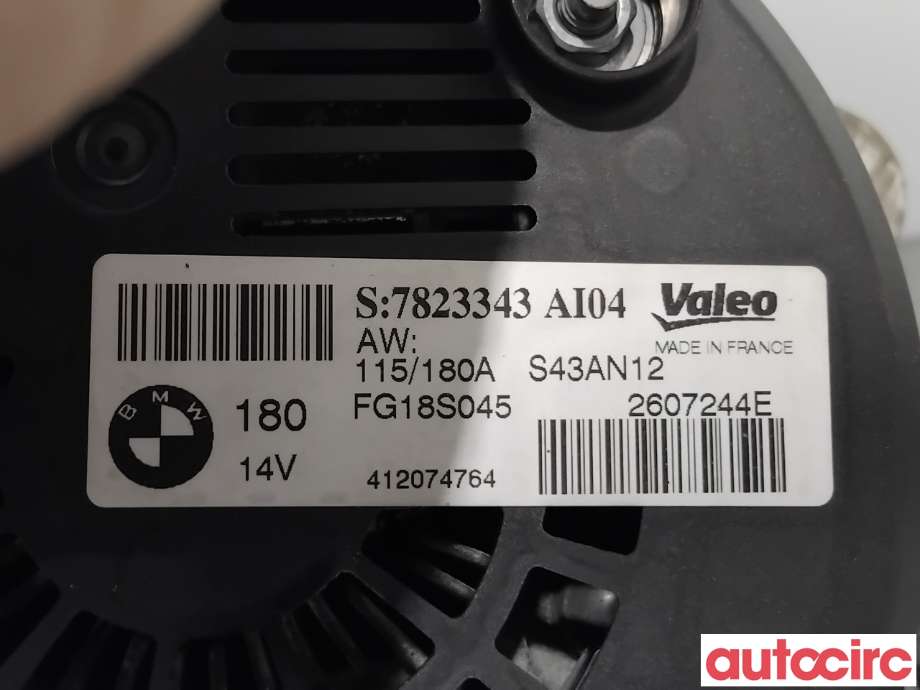 Dynamo til BMW 3-Serie 2012-2018 (F30/F31/F34) (F30/F31/F34) (BMW|12318578608|FG18S045|7823343)