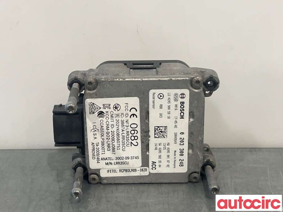 Sensor radar til Mercedes C-Klasse 2014-2018 (Fase 1) (W205) (W205) (MERCEDES|A2059007022|0203300248|A2059005918)