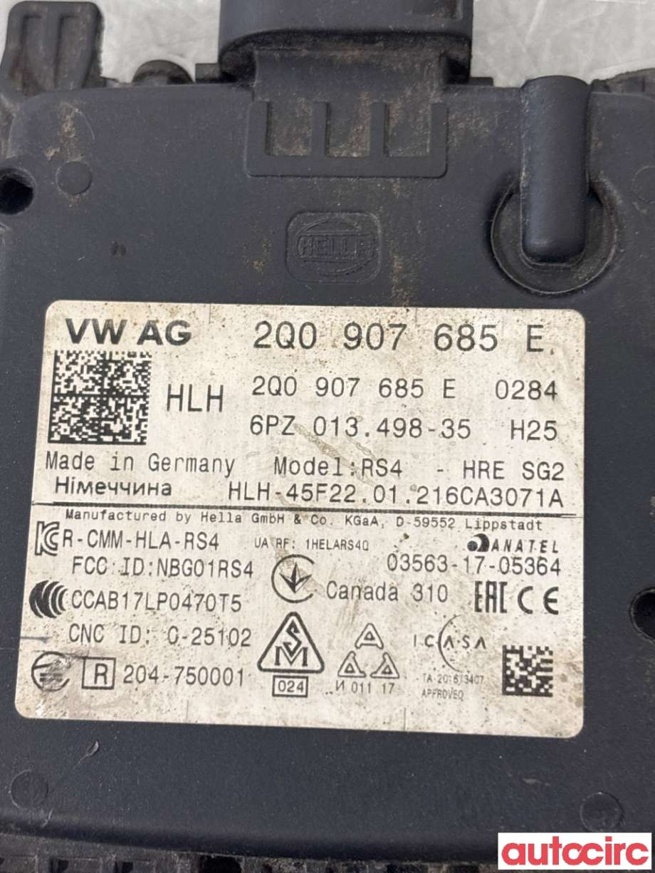 Sensor radar til VW ID.3 2020-->>  (VOLKSWAGEN|2Q0907685E|)