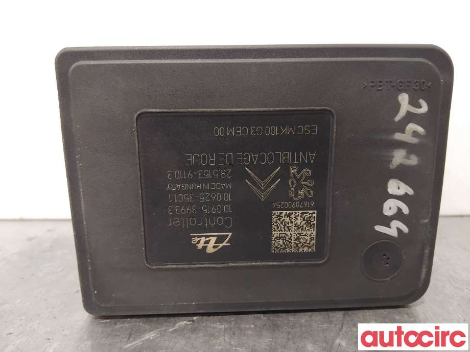 ABS sentral til Citroën C4, Cactus 2014-2017 (Fase 1) (CITROEN|NO NR|100915-39933|9819474880)