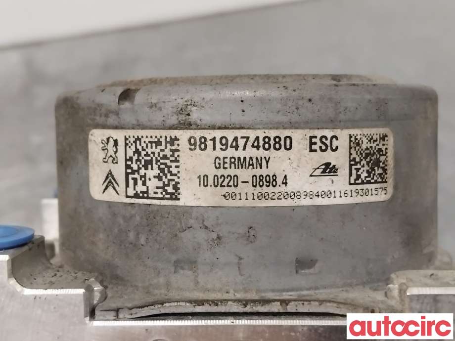 ABS sentral til Citroën C4, Cactus 2014-2017 (Fase 1) (CITROEN|NO NR|100915-39933|9819474880)