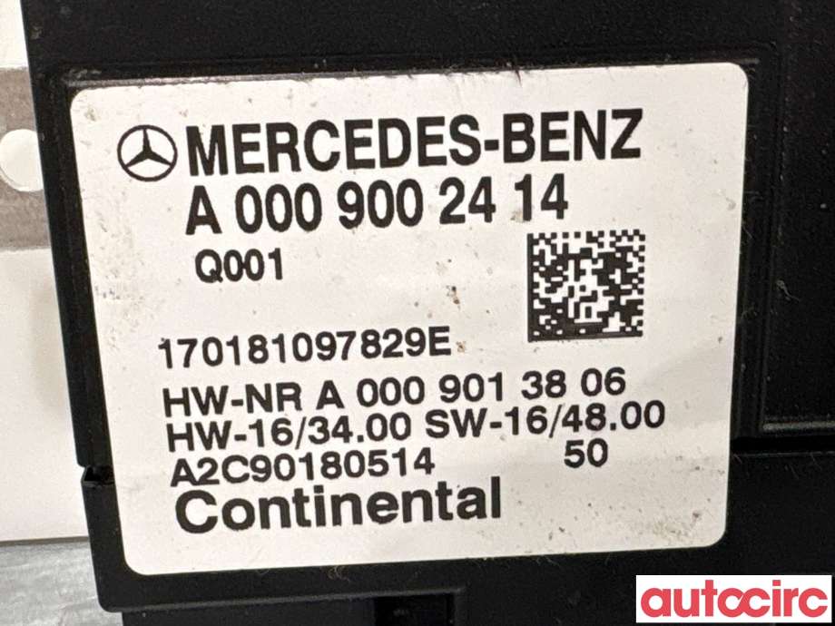Styreenhet drivstoffpumpe til Mercedes C-Klasse 2014-2018 (Fase 1) (W205) (W205) (MERCEDES|A0009002414|A2C90180514)