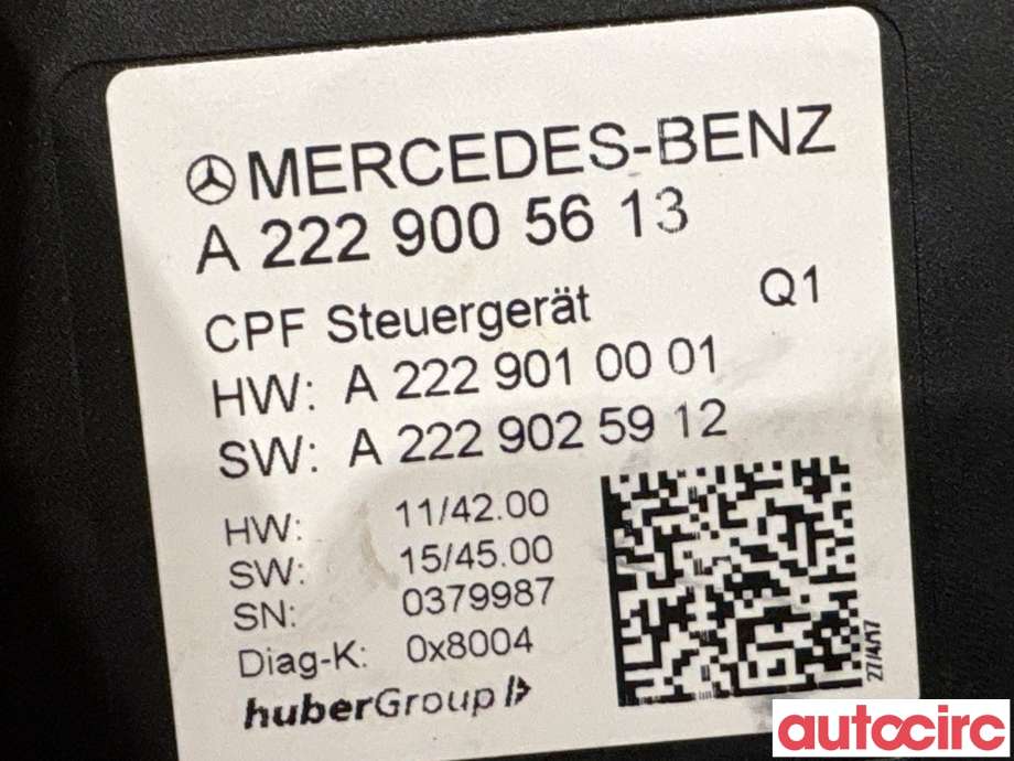 Styreenhet diverse til Mercedes C-Klasse 2014-2018 (Fase 1) (W205) (W205) (MERCEDES|A2229005613||A2229008522)