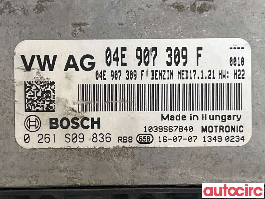 Styreenhet motor til VW Passat 2015-2019 (Fase 1) (B8) (B8) (VOLKSWAGEN|04E906023AH|04E907309F)