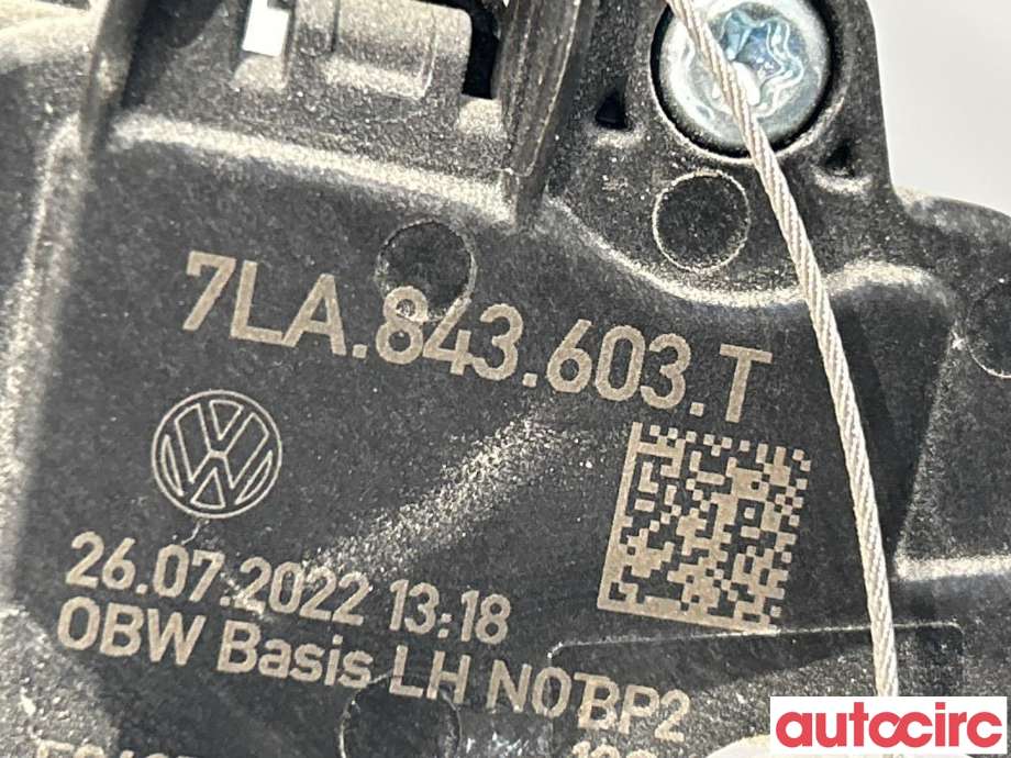 Låsekasse venstre til VW Caddy 2020-->> (Type IV)  (VOLKSWAGEN|7LA843603AD||7LA843603T)