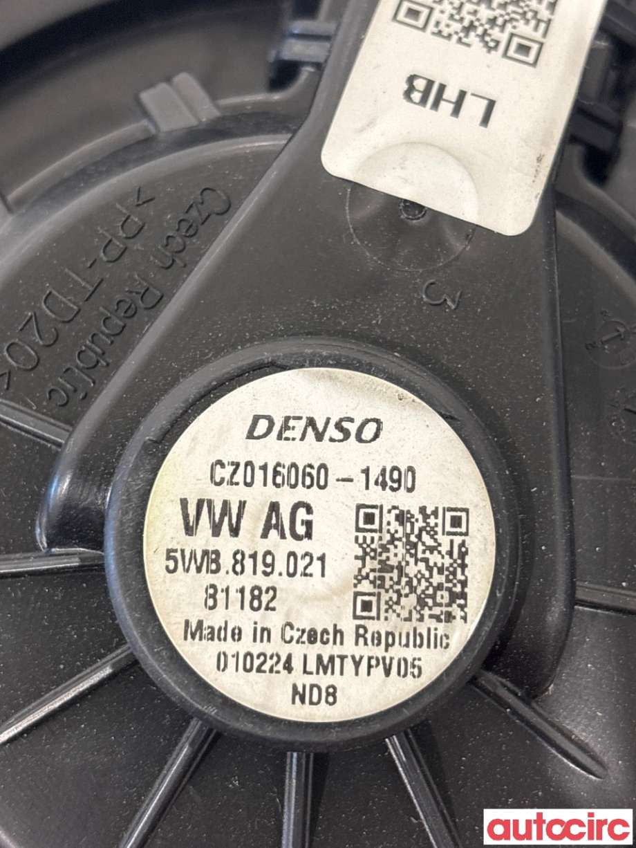 Varmeapparat motor til Škoda Octavia 2020-->> (Type IV)  (SKODA|5WB819021D||5WB819021)