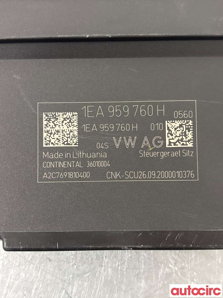 Styreenhet sete til VW ID.3 2020-->>  (VOLKSWAGEN|1EA959760H|)