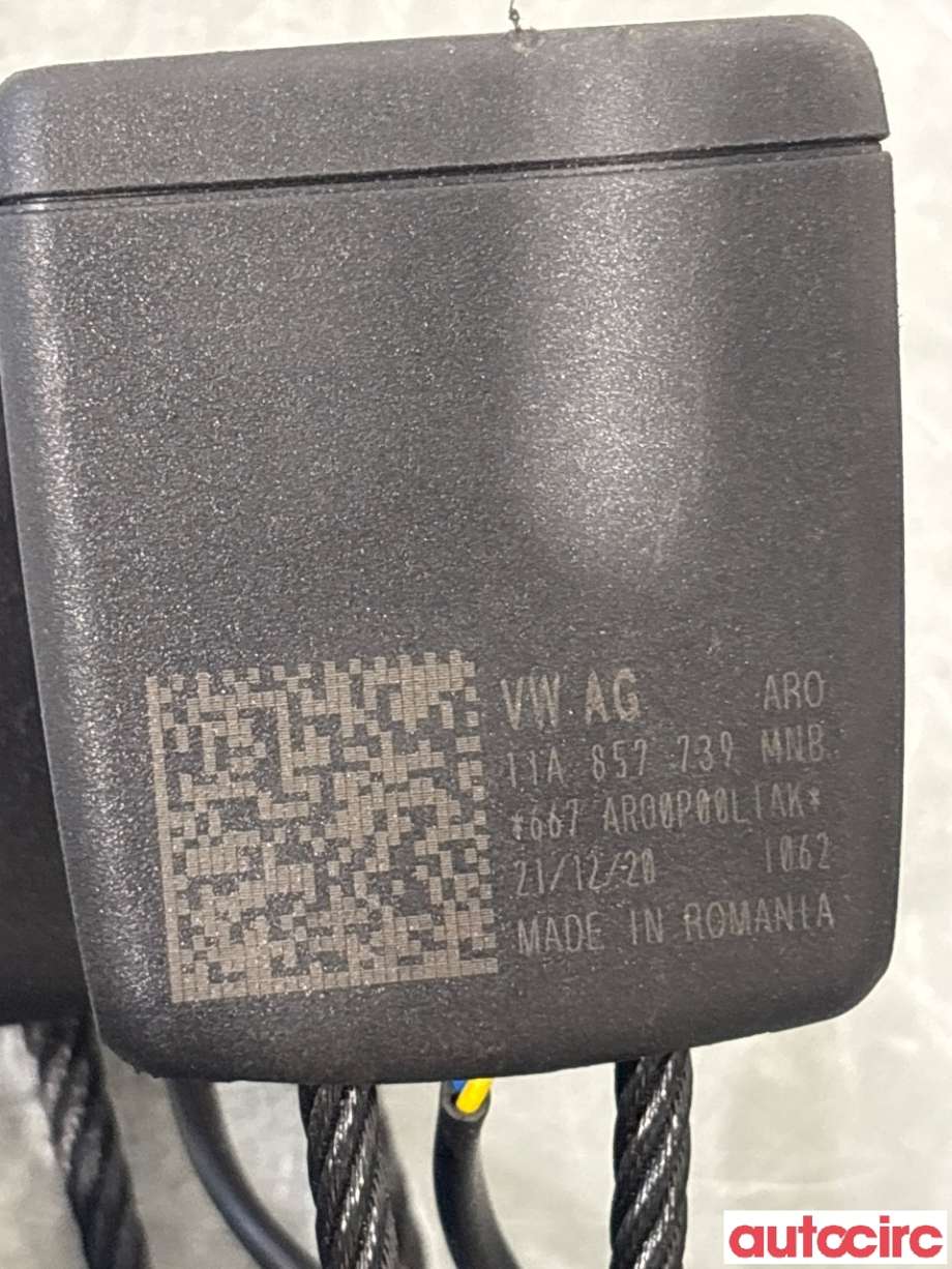 Sikkerhetsbeltelås baksete til VW ID.3 2020-->>  (VOLKSWAGEN|11A857739|)