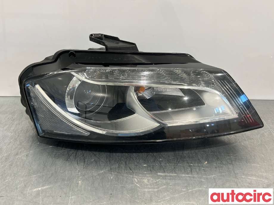 Frontlykt høyre halogen til Audi A3 2009-2012 (Type II, Fase 2) (AUDI|8P0941030BT|1EL009648-10|8P0941004BE)