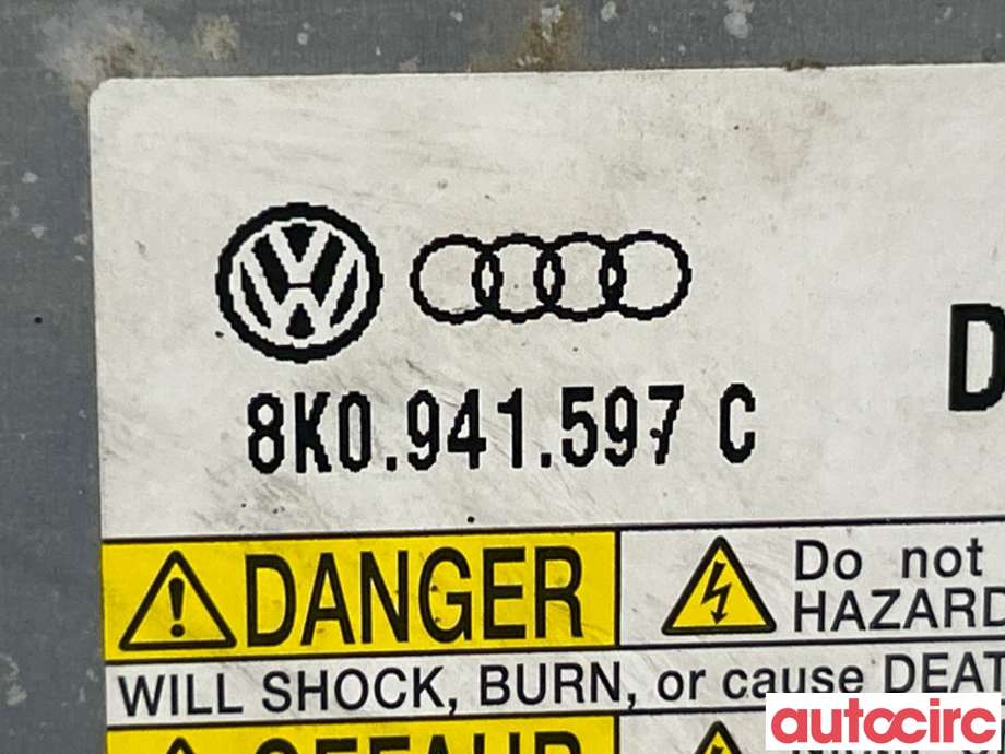 Styreenhet xenon/ballast til Audi A3 2009-2012 (Type II, Fase 2)  (AUDI|8K0941597E|W003T20171|8K0941597C)