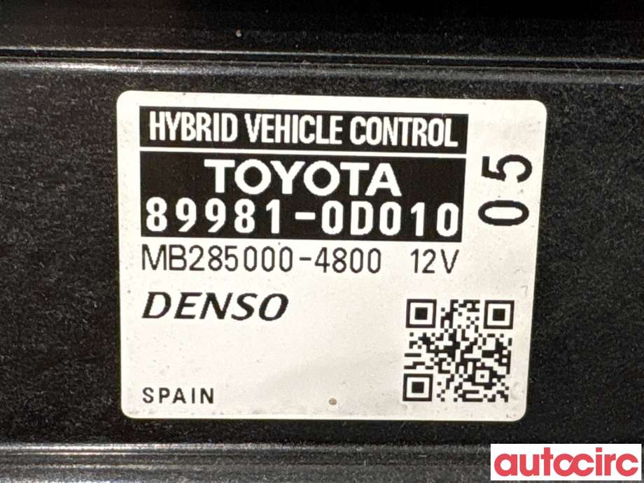 Styreenhet diverse til Toyota Yaris 2014-2020 (Type III, Fase 2) (TOYOTA|899800D010|MB285000-4800|89980-0D010)