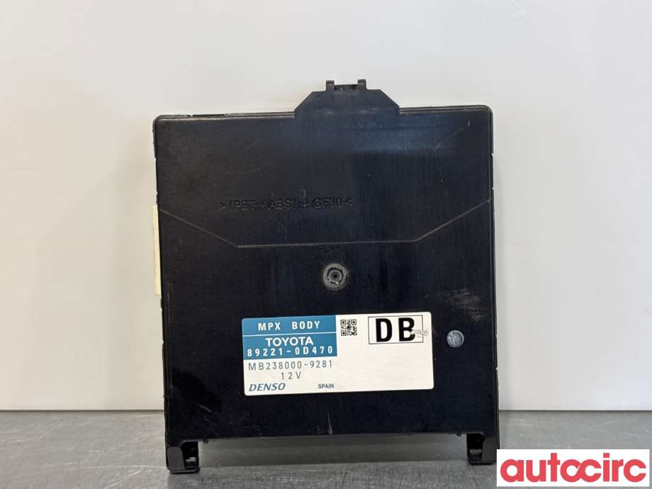Styreenhet diverse til Toyota Yaris 2014-2020 (Type III, Fase 2) (TOYOTA|892200D290|MB238000-9281|89221-0D470)