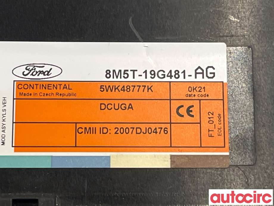 Styreenhet nøkkelfri/keyless til Ford Kuga 2008-2012 (Type I) (FORD|1701359|8M5T-19G481)