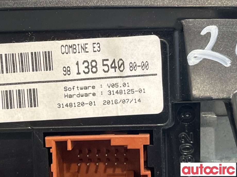 Multimedia display (MCU - Media Controller Unit) til Citroën C4, Cactus 2014-2017 (Fase 1) (CITROEN|9813854080)