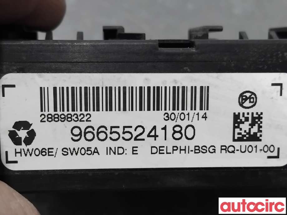 Styreenhet hengerfeste til Peugeot 508 2011-2014 (Type I, Fase 1)  (PEUGEOT|NO NR|RQ-U01-00|2665524180)