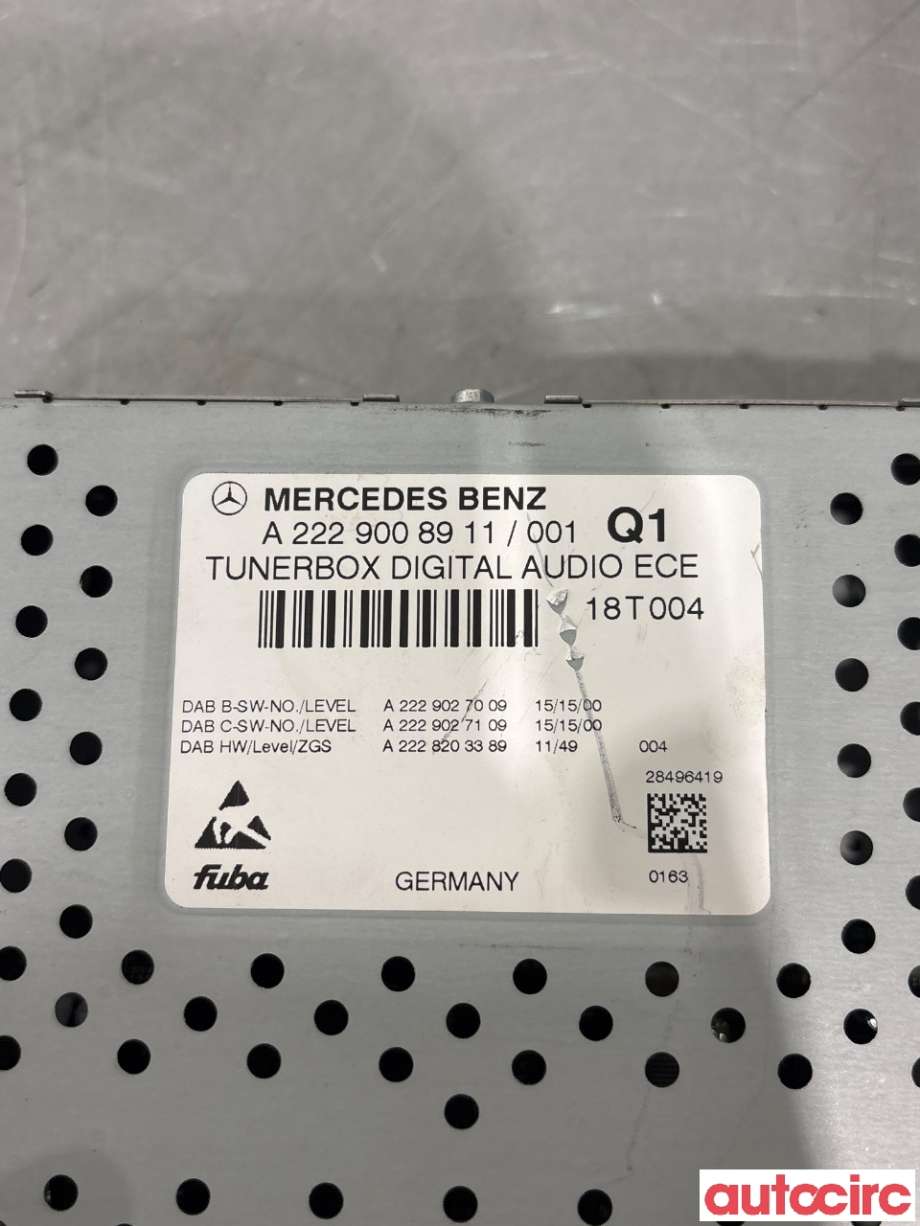Bilstereo diverse til Mercedes C-Klasse 2014-2018 (Fase 1) (W205) (W205) (MERCEDES|A2229008911|)