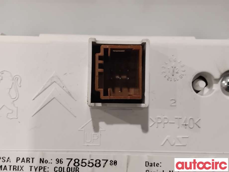 Multimedia display (MCU - Media Controller Unit) til Peugeot 508 2011-2014 (Type I, Fase 1)  (PEUGEOT|1608164280|9678558780|1623902680)