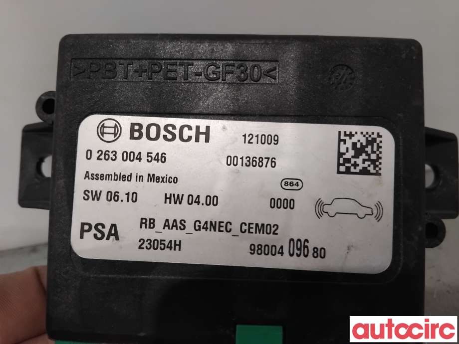 Styreenhet parkering til Peugeot 508 2011-2014 (Type I, Fase 1) (PEUGEOT|1608026480|0263004546|9800409680)