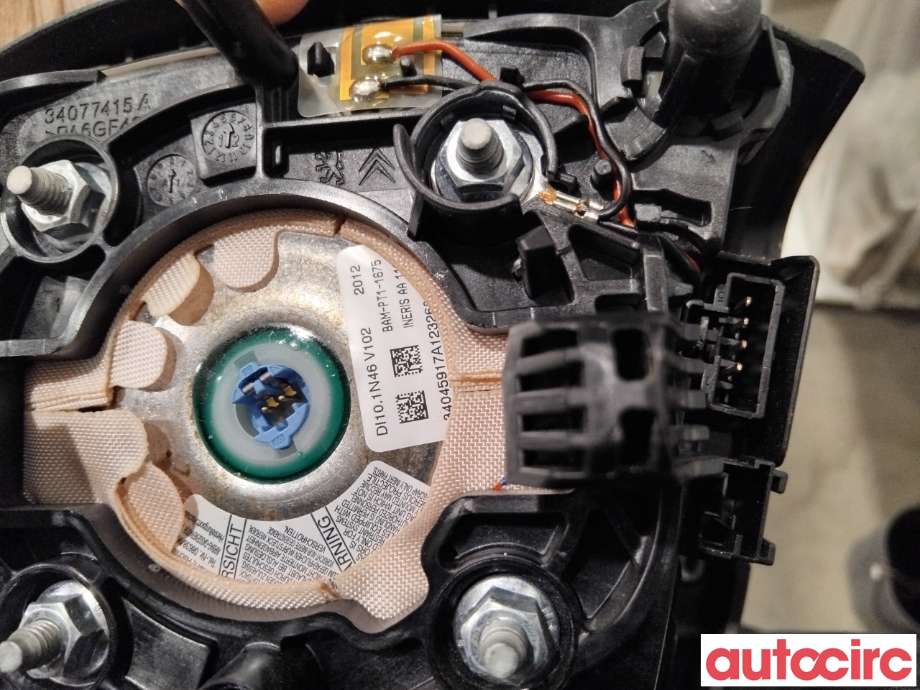 Airbag rattpute til Peugeot 508 2011-2014 (Type I, Fase 1)  (PEUGEOT|4112QG|34077474E|96863325ZE)