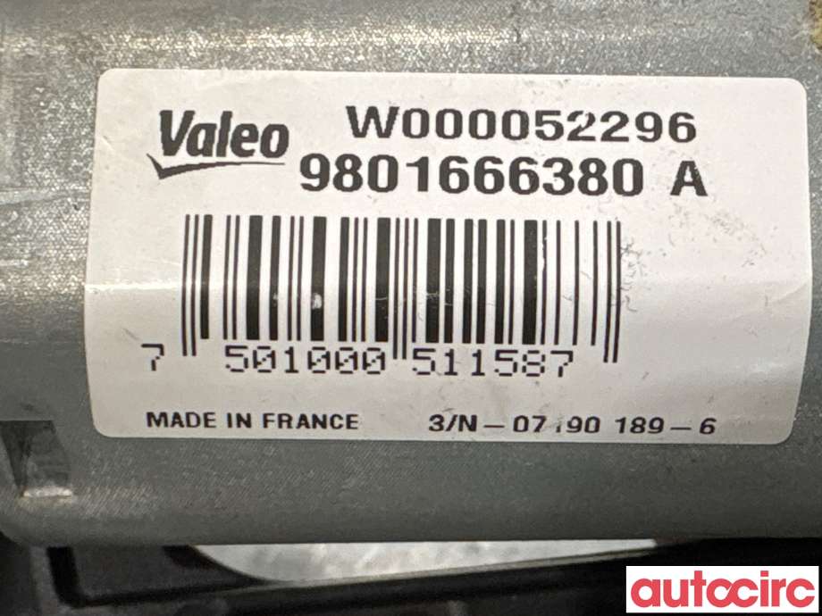 Viskermotor bakrute til Citroën C4, Cactus 2014-2017 (Fase 1) (CITROEN|9801666380|W000052296)