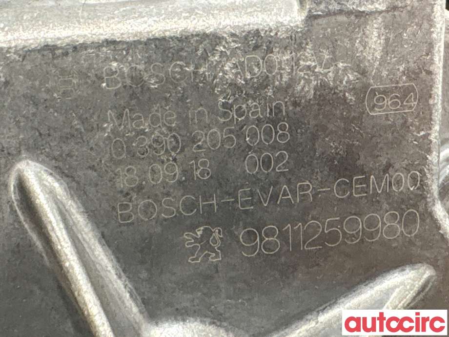 Viskermotor bakrute til Peugeot 5008 2017-->> (Type II)  (PEUGEOT|9811259980|0390205008)