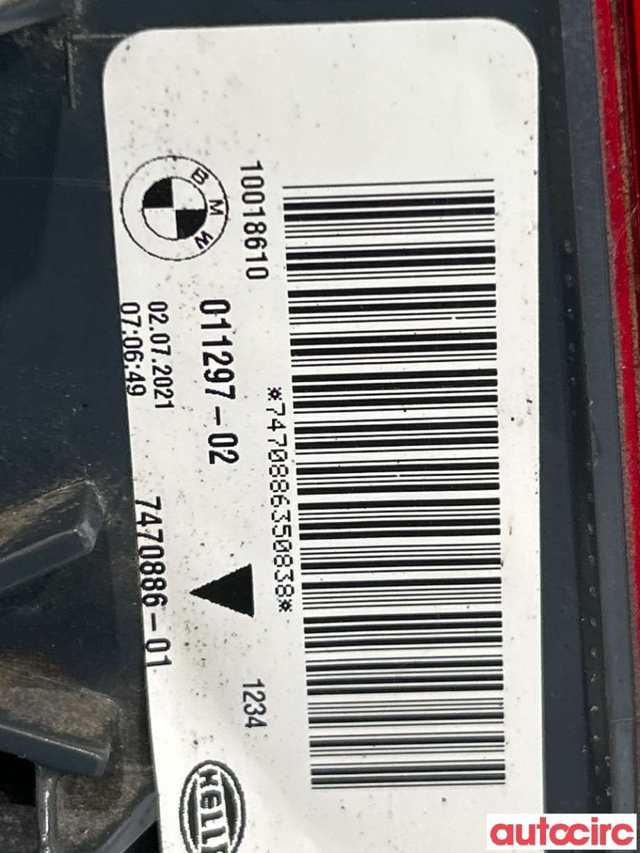 Baklykt høyre til BMW X5 2013-2018 (F15) (F15) (BMW|63217470886|10018610|7470886-01)