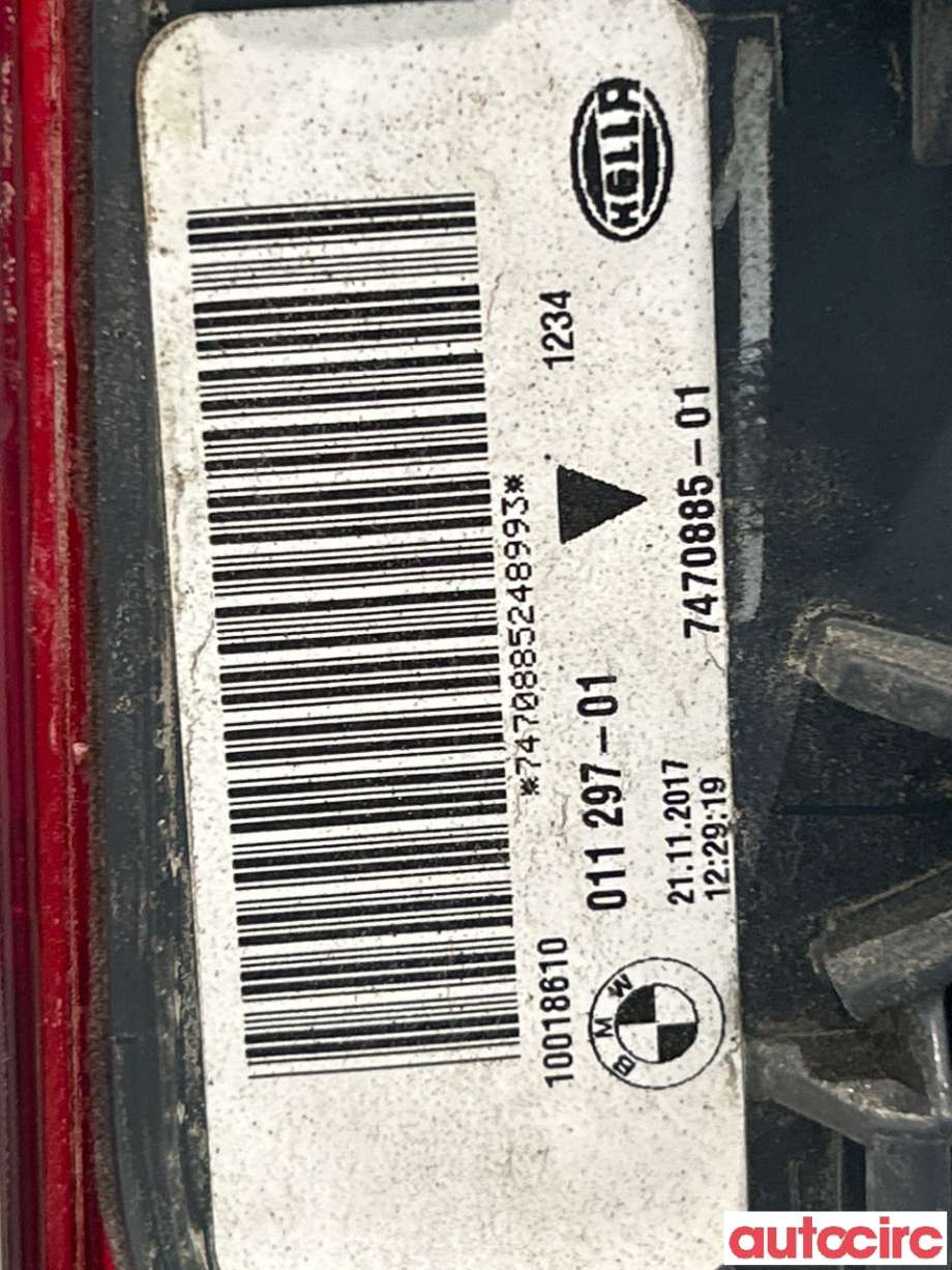 Baklykt venstre til BMW X5 2013-2018 (F15) (F15) (BMW|63217470885|10018610|7470885-01)