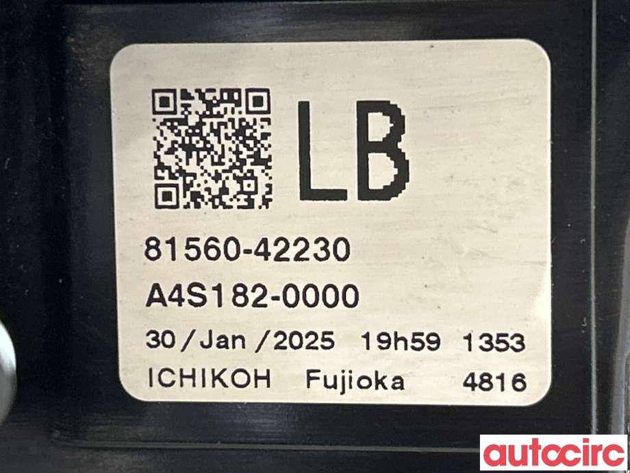 Baklykt venstre til Toyota RAV4 2019-->> (Type V)  (TOYOTA|8156142230|A4S182-0000|81560-42230)
