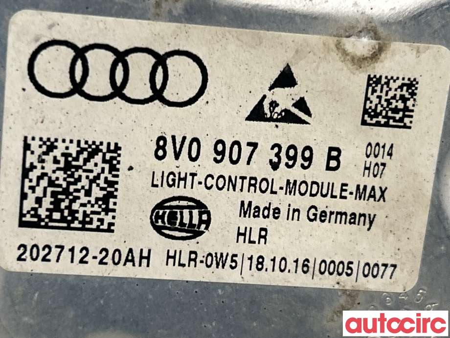 Styreenhet xenon/ballast til VW Tiguan 2016-2020 (Type II, Fase 1) (VOLKSWAGEN|5NA998399A|202712-20AH|8V0907399B)