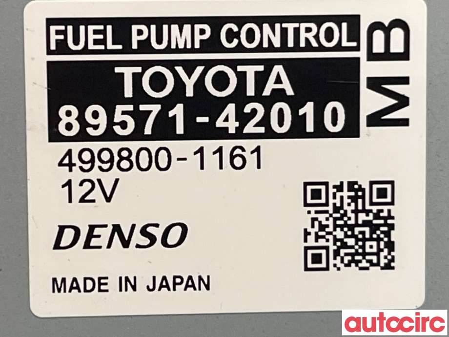 Styreenhet drivstoffpumpe til Toyota RAV4 2019-->> (Type V) (TOYOTA|8957142010)