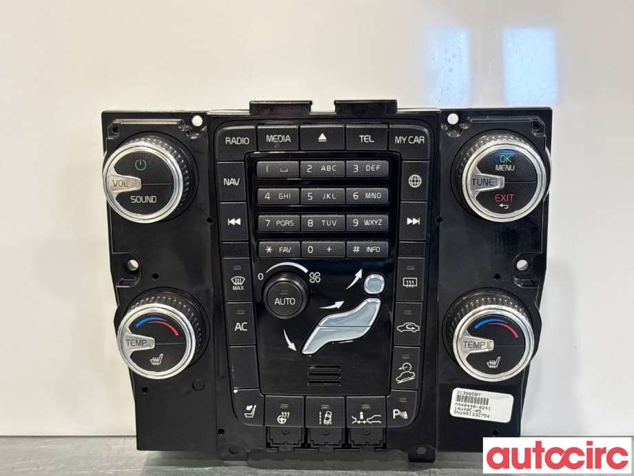 Varmeapparat betjening til Volvo XC70, 2014-2016 (Type II, Fase 2)  (VOLVO|31443425)