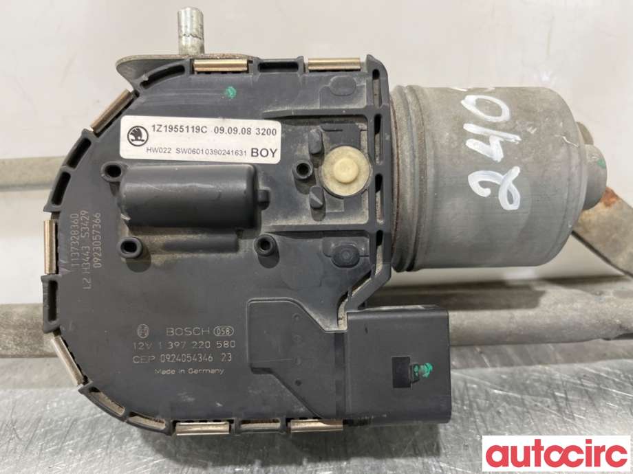 Viskermotor frontrute til Škoda Octavia 2009-2013 (Type II, Fase 2)  (SKODA|1Z1955119C|1397220580|1Z1955119D)