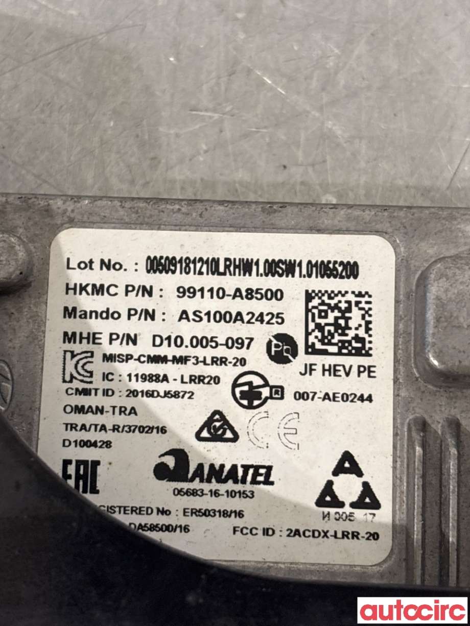 Sensor radar til Kia Optima 2017-2020 (KIA|99110A8500||99110-A8500)