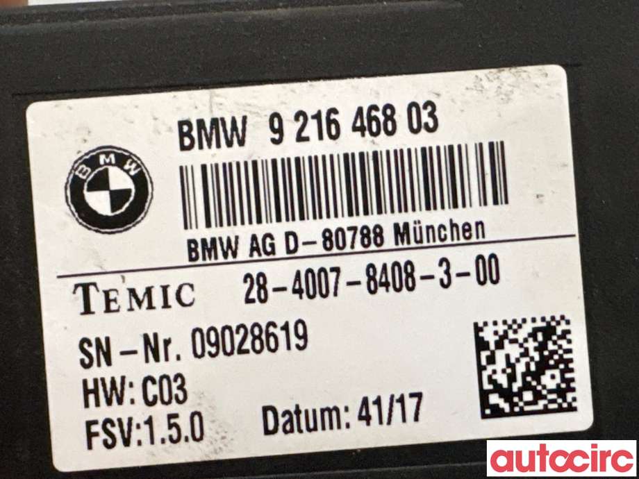 Styreenhet diverse til BMW X5 2013-2018 (F15) (F15) (BMW|61357490465|28-4007-8408-3-00|921646803)