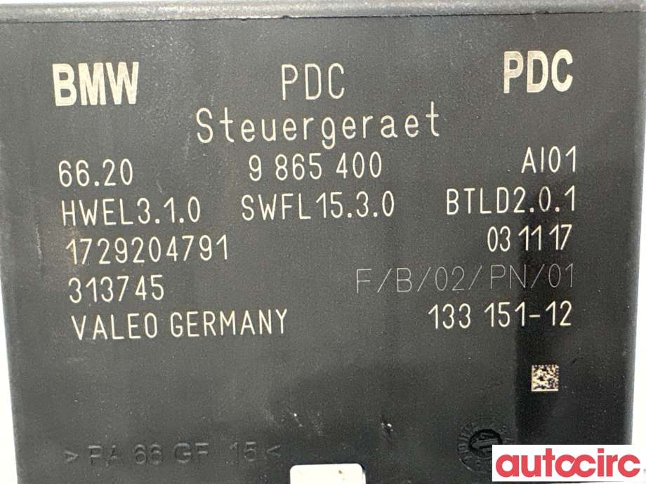 Styreenhet parkering til BMW X5 2013-2018 (F15) (F15) (BMW|66335A02F95|313745|66209865400AI01)