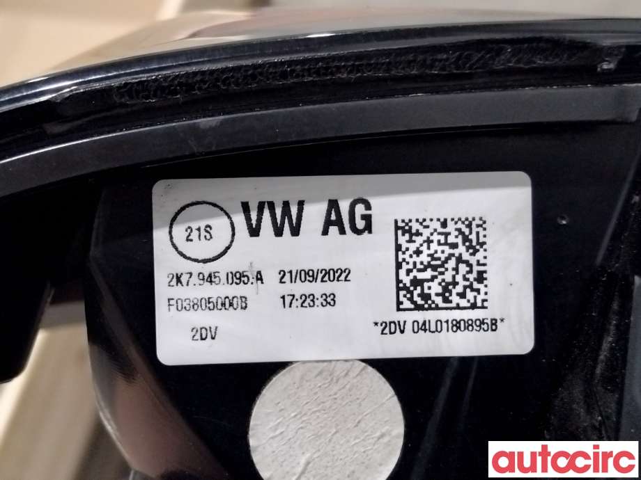 Baklykt venstre til VW Caddy 2020-->> (Type IV) (VOLKSWAGEN|2K7945095A|F03805000B)