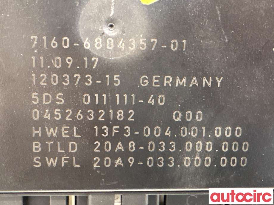 Styreenhet hengerfeste til BMW X5 2013-2018 (F15) (F15) (BMW|63119463372|5DS011111-40|71606884357)