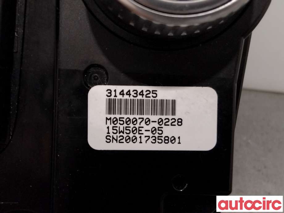 Varmeapparat betjening til Volvo V60/V60 CC 2013-2018 (Type I, Fase 2) (VOLVO|31443425|)