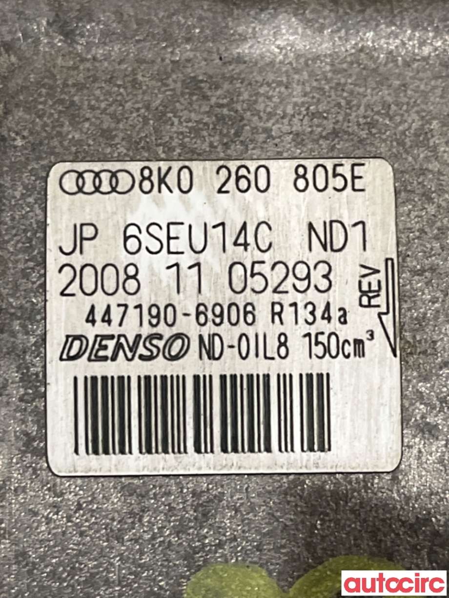 Aircondition kompressor til Audi Q5 2008-2012 (Type I, Fase 1)  (AUDI|8K0260805L|447190-6906|8K0260805E)