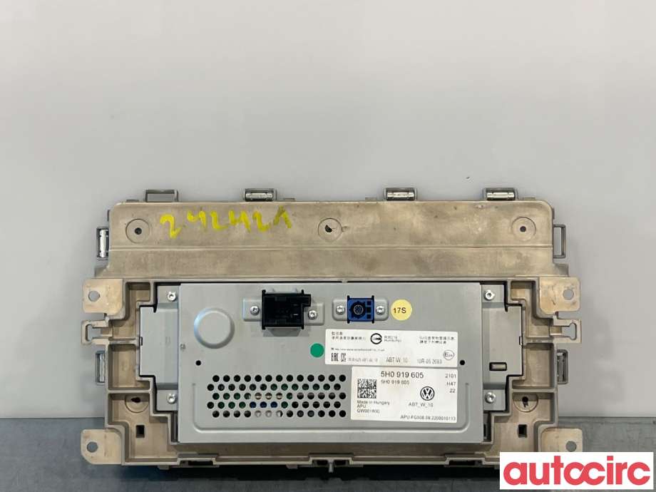 Multimedia display (MCU - Media Controller Unit) til VW Caddy 2020-->> (Type IV)  (VOLKSWAGEN|5H0919605G||5H0919605)