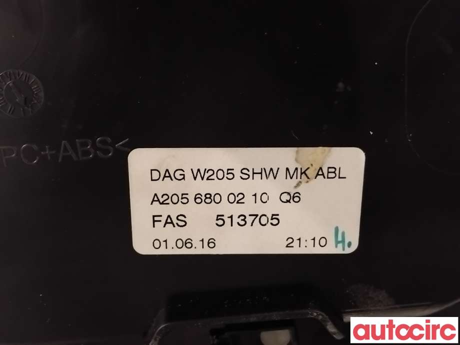 Diverse deler til Mercedes C-Klasse 2014-2018 (Fase 1) (W205) (W205) (MERCEDES|A2056807210||A2056800210)