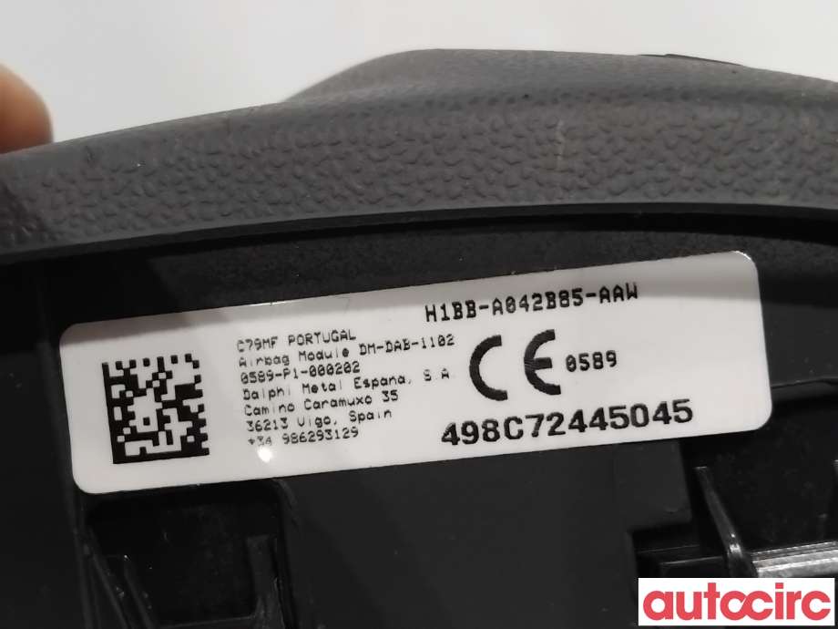 Airbag rattpute til Ford Fiesta 2017-->> (Type VII)  (FORD|2471221||H1BB-A042B85-AAW)