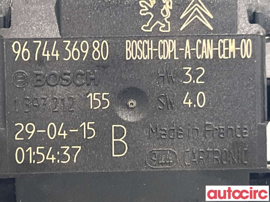 Sensor regnsensor til Peugeot 3008 2009-2016 (Type I) (PEUGEOT|6405PF|9674436980)