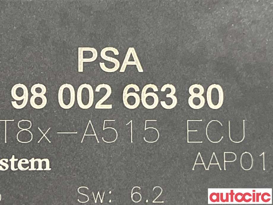 Styreenhet parkering til Peugeot 3008 2009-2016 (Type I) (PEUGEOT|1611173480|9800266380)