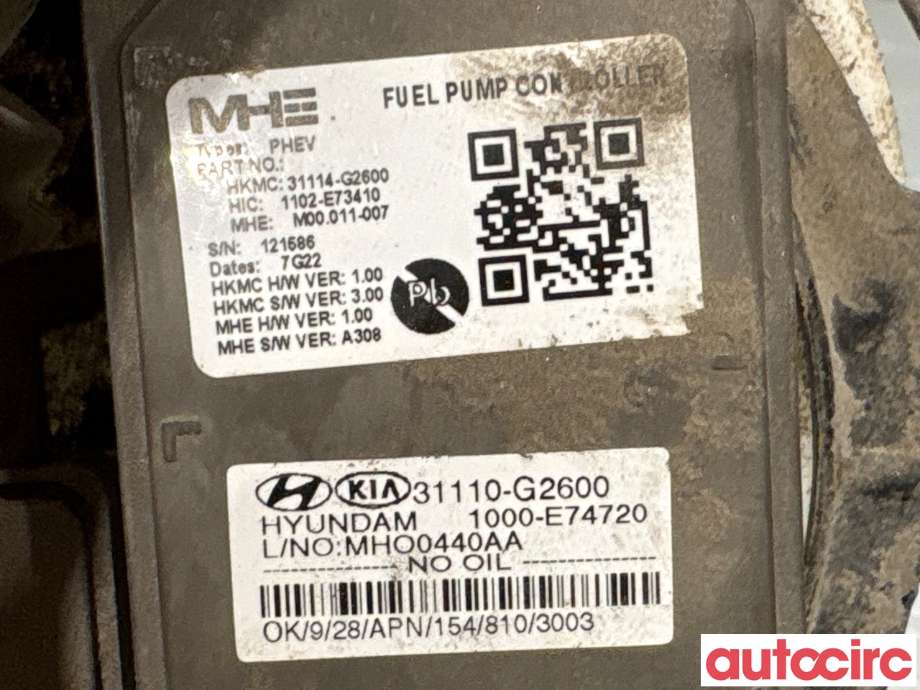 Bensinpumpe elektrisk til Kia Niro 2016-2021 (KIA|31120G2600|)